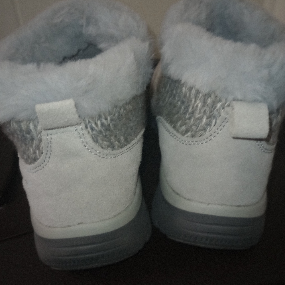 New skechers furry ankle boots